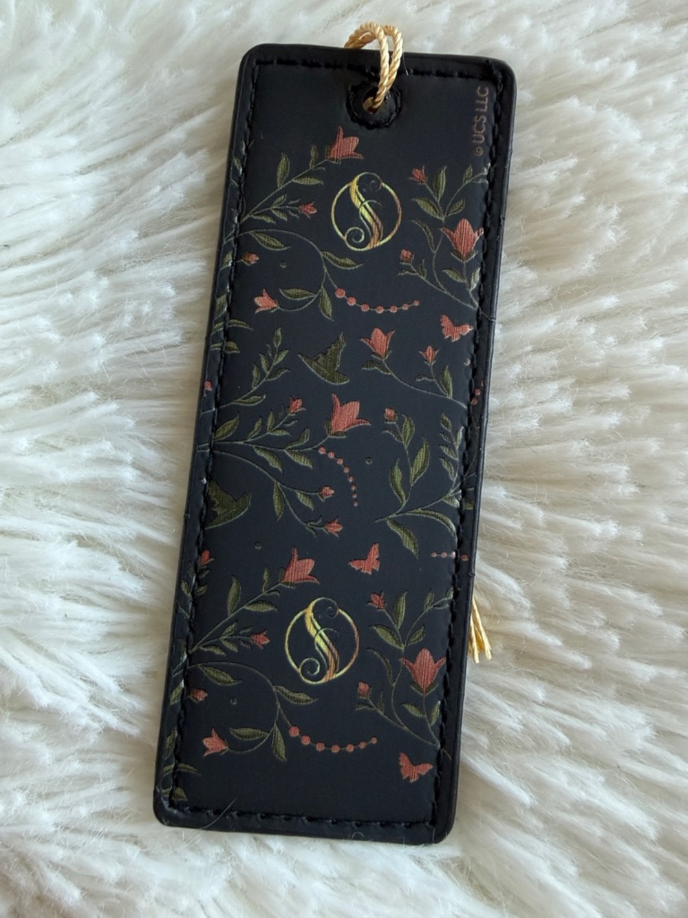 NWOT Wicked Shiz Faux Leather Bookmark with Gold Tassel - Picture 2 of 3